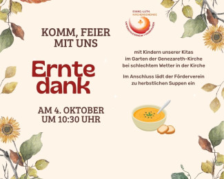 Einaldung Erntedank