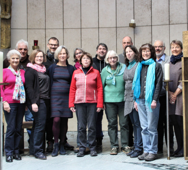 Gruppenfoto des Kirchenvorstands auf dem Kirchenvorstandswochenende